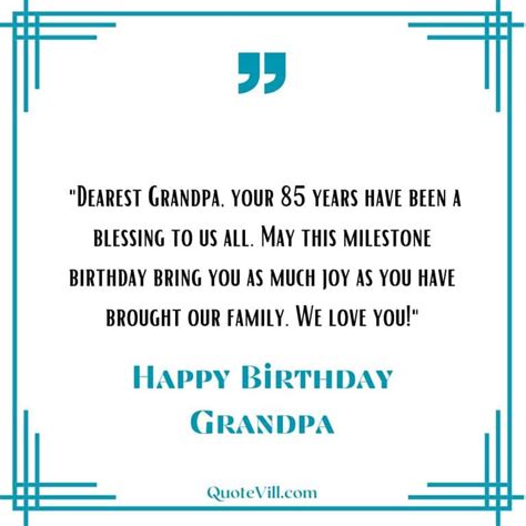 Blessings and Prayers for Your 85th Year