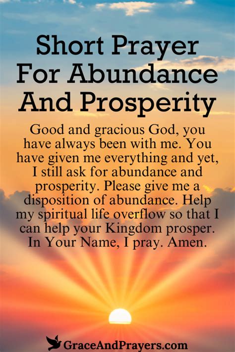 Blessings for Abundance and Prosperity