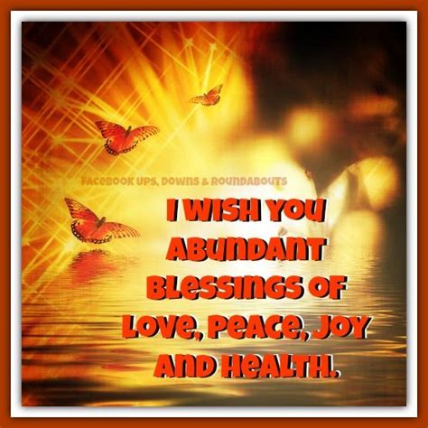 Blessings of Joy, Health, and Abundant Love