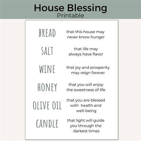 Blessings & Traditional Housewarming Sentiments