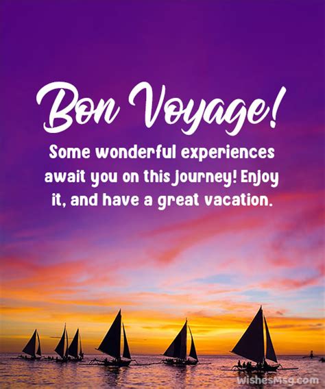 Bon Voyage! Wishes for a Wonderful Holiday Away