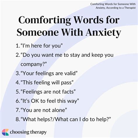 Calm & Comforting Words for Someone Feeling Anxious