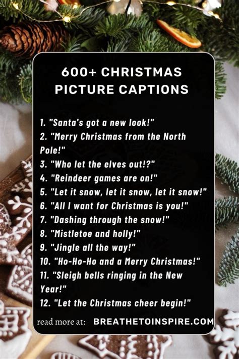 Captions for Your Christmas Cover Video