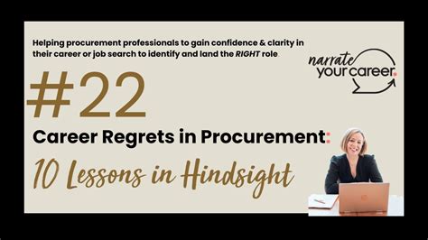 Career Lessons & Professional Hindsight