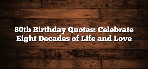 Celebrating Eight Decades of Awesome (and a Few Senior Moments)