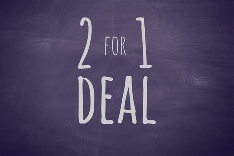 Celebrating Our 'Two-for-One' Deal