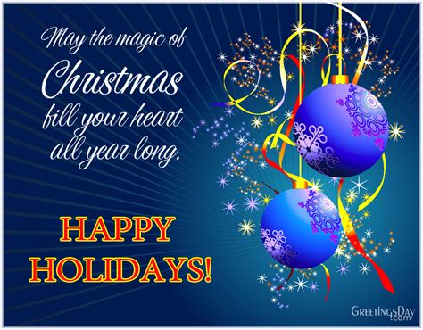 Cheerful & Bright Holiday Greetings for Friends