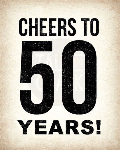 Cheers to 50 Years! Funny & Lighthearted Messages
