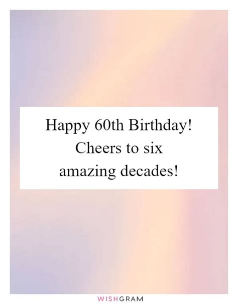 Cheers to Six Decades: Playful & Funny Messages