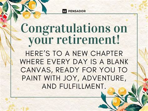 Cheers to the Next Chapter: Wishes for Retirement & New Adventures