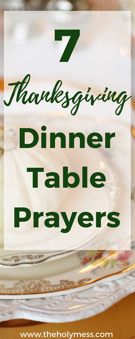 Classic Blessings for the Thanksgiving Table