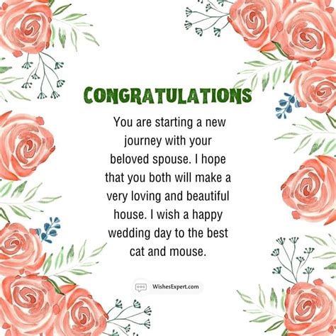 Classic & Elegant Congratulations: Formal Wedding Messages