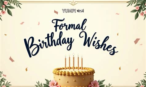 Classic & Formal Wishes