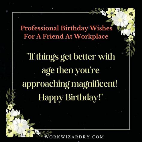 Classic & Professional Birthday Messages