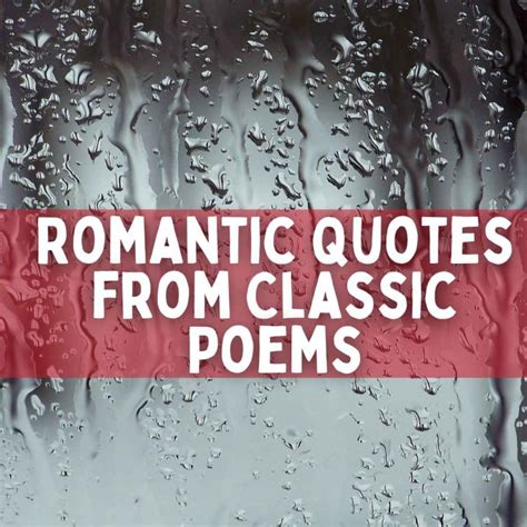 Classic Romance & Poetic Words