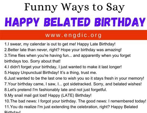 Clever & Punny Ways to Say 'Happy Belated'