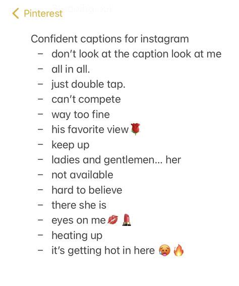 Confident Instagram Captions for Your Hottest Selfies