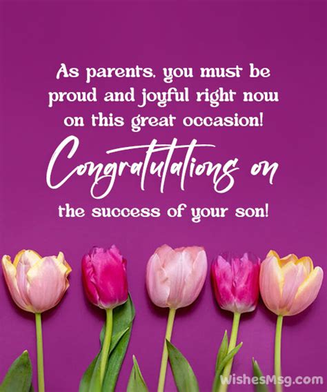 Congratulations for the Proud Parents