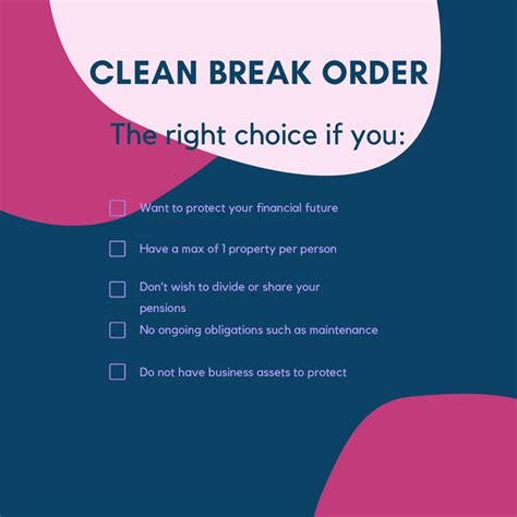 Creating a Truly Clean Financial Break
