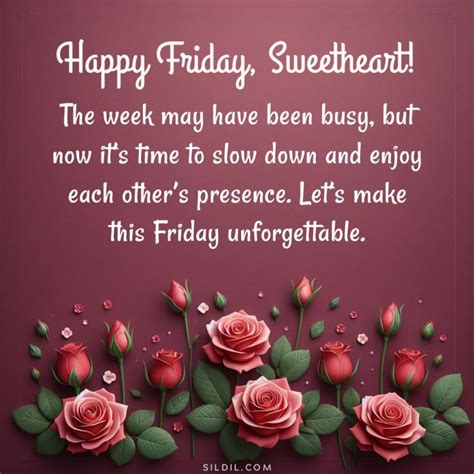 Cute & Flirty Friday Wishes for Your Sweetheart