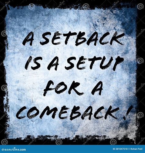Encouragement for the Comeback