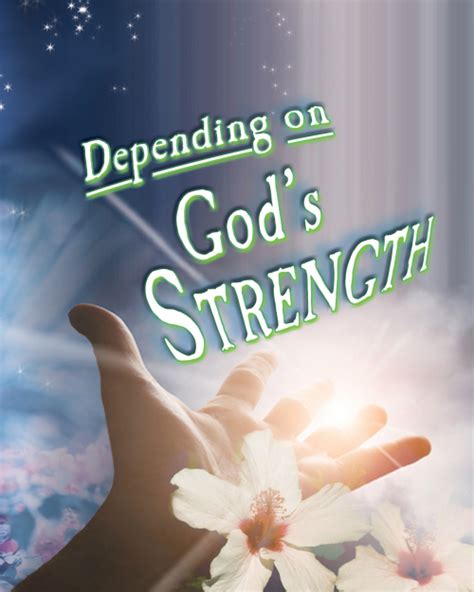 Encouraging God's Strength & Provision
