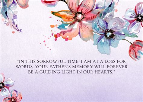 Expressing Sympathy for the Loss of a Parent