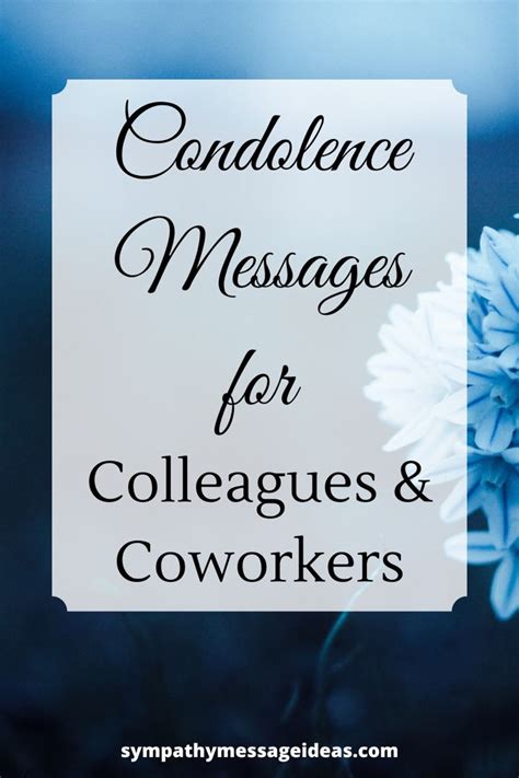 Extending Condolences to a Colleague or Acquaintance