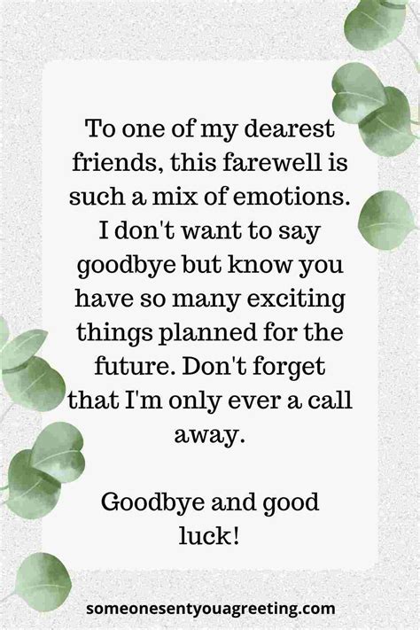Farewell & Fond Memories: Messages for Someone Leaving Woodley Park