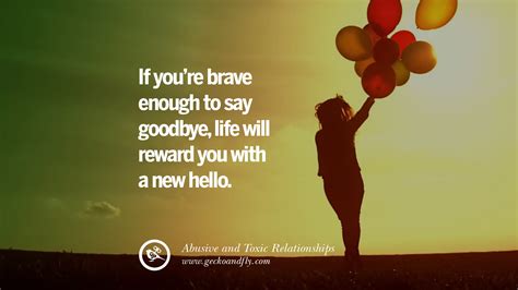 For a Brave New Beginning (Leaving a Toxic Situation)