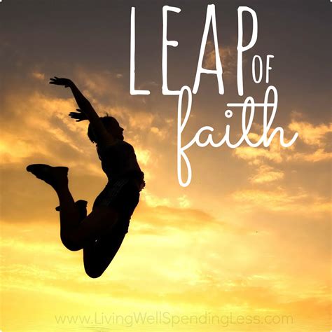 For a Leap of Faith