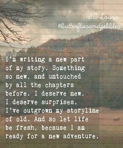 For a New Adventure or Chapter