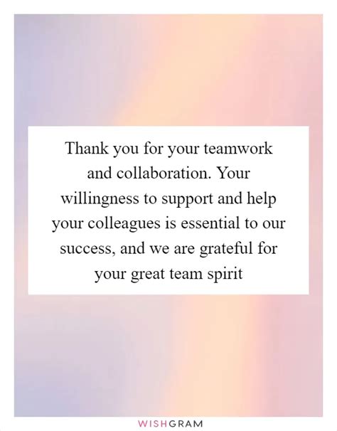 For a Valued Colleague: Collaborative & Supportive Wishes