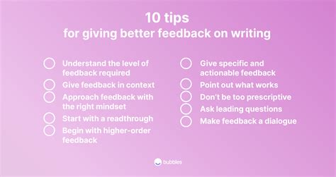 For Creative Projects: Feedback for a Fellow Artist or Writer