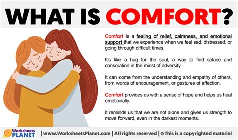For Moments of Quiet Comfort and Support