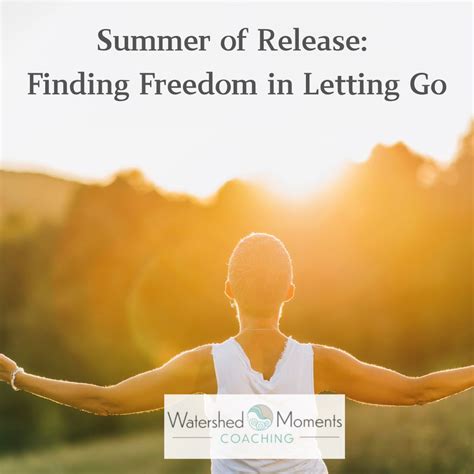 For Moments of Release & Letting Go