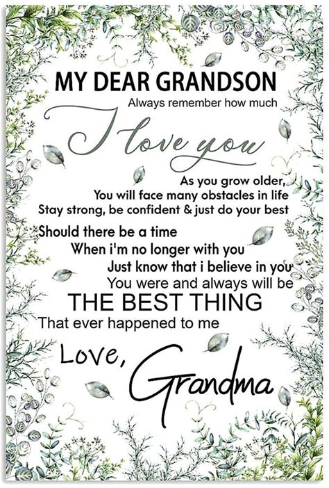 For My Dear Grandson, Near or Far