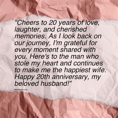 For My Partner: Celebrating Our 20-Year Journey