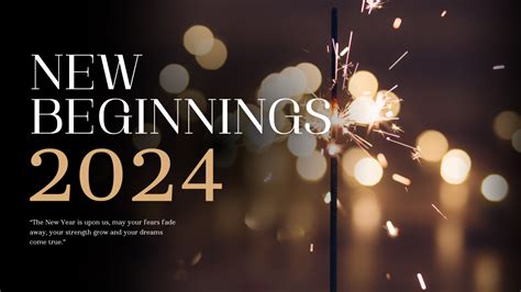 For New Beginnings and Personal Quests