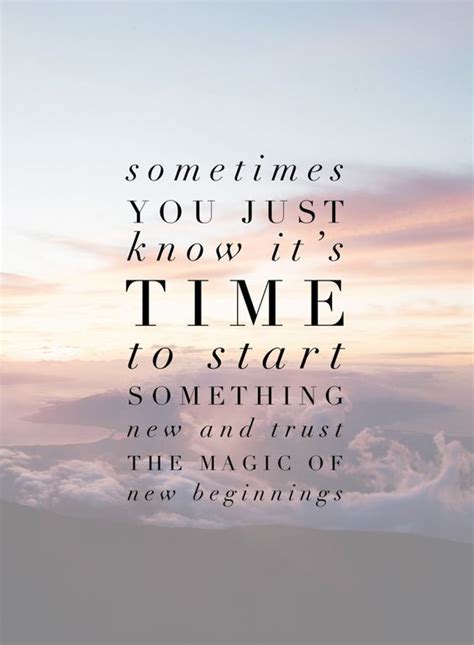 For New Beginnings & Fresh Starts