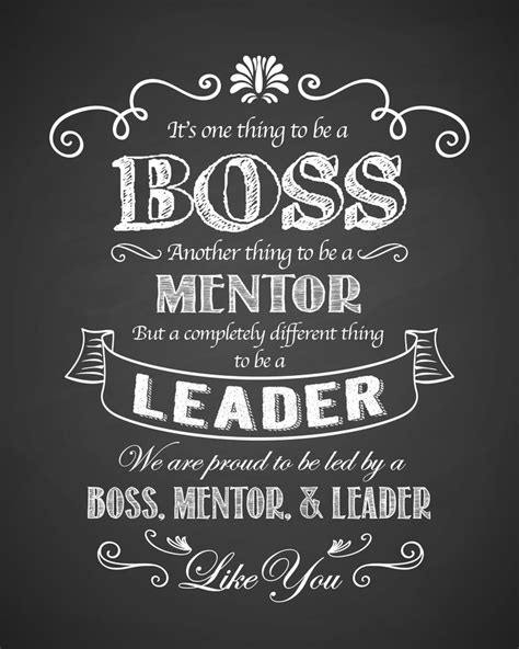 For the Boss Who's a Great Mentor & Leader