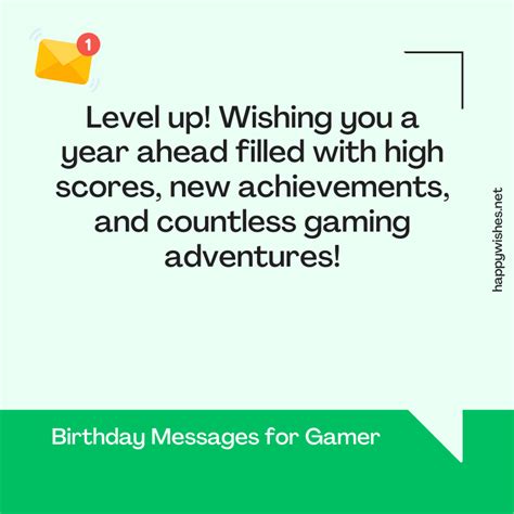 For the Gamer: Level-Up Birthday Messages