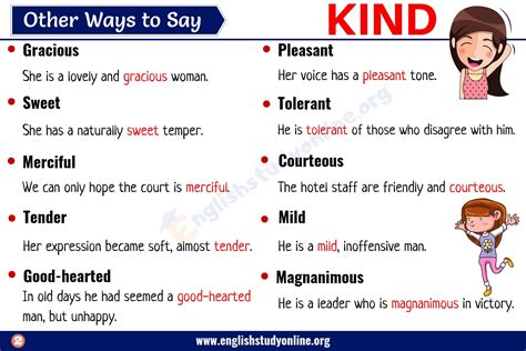 For the Gentle Dreamer: Affectionate & Kind Synonyms