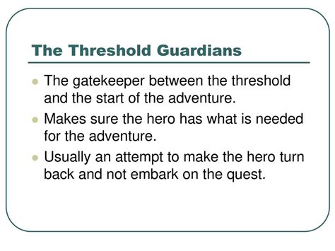 For the Guardian Embarking on the Quest