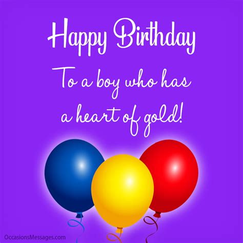 For the Little Guy: Birthday Wishes for a Young Son