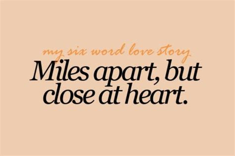 For the Love of My Life, Miles Apart