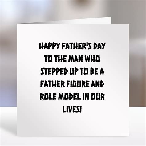 For the Man Who Stepped Up: Celebrating Father Figures