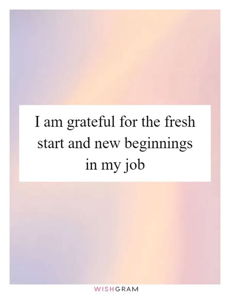 For the New Beginning: Wishes for a New Job or Fresh Start