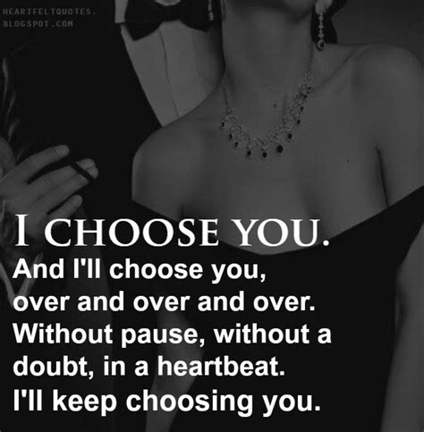 For the One I Choose, Again and Again