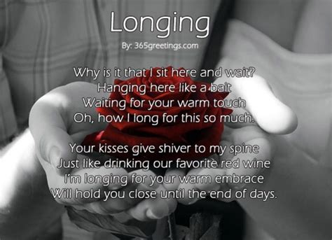 For the One I Love (Romantic Longing)
